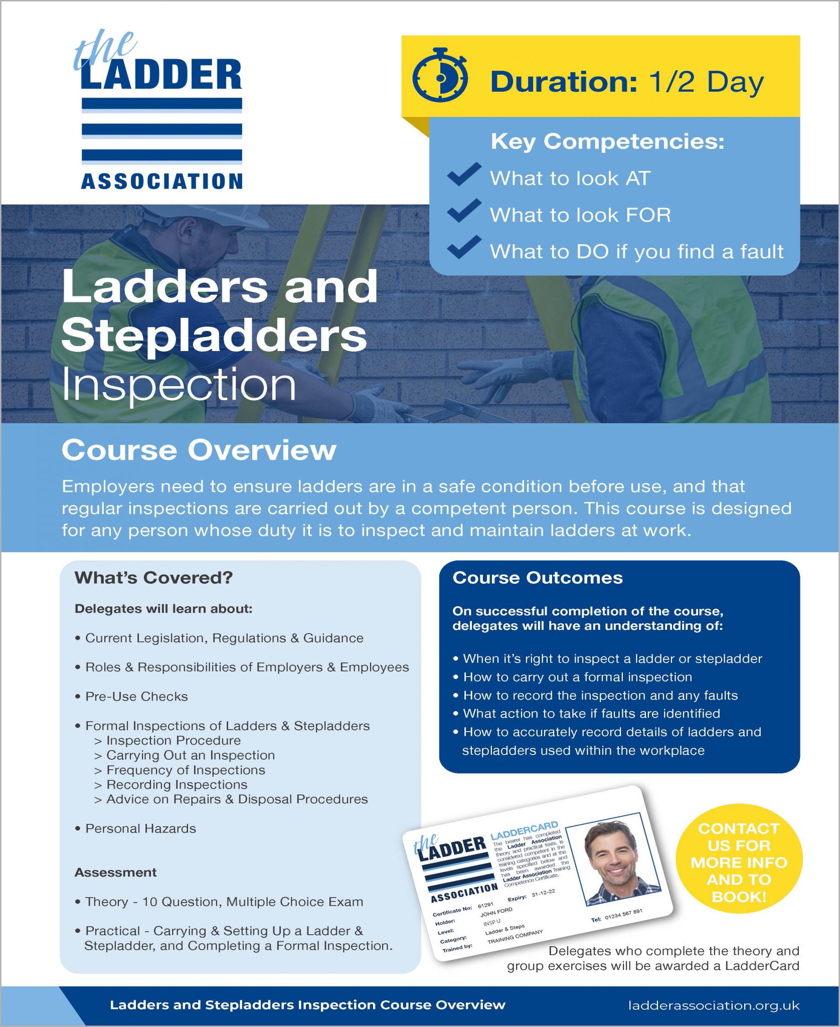 Ladders and Stepladders Inspection The Ladder Association